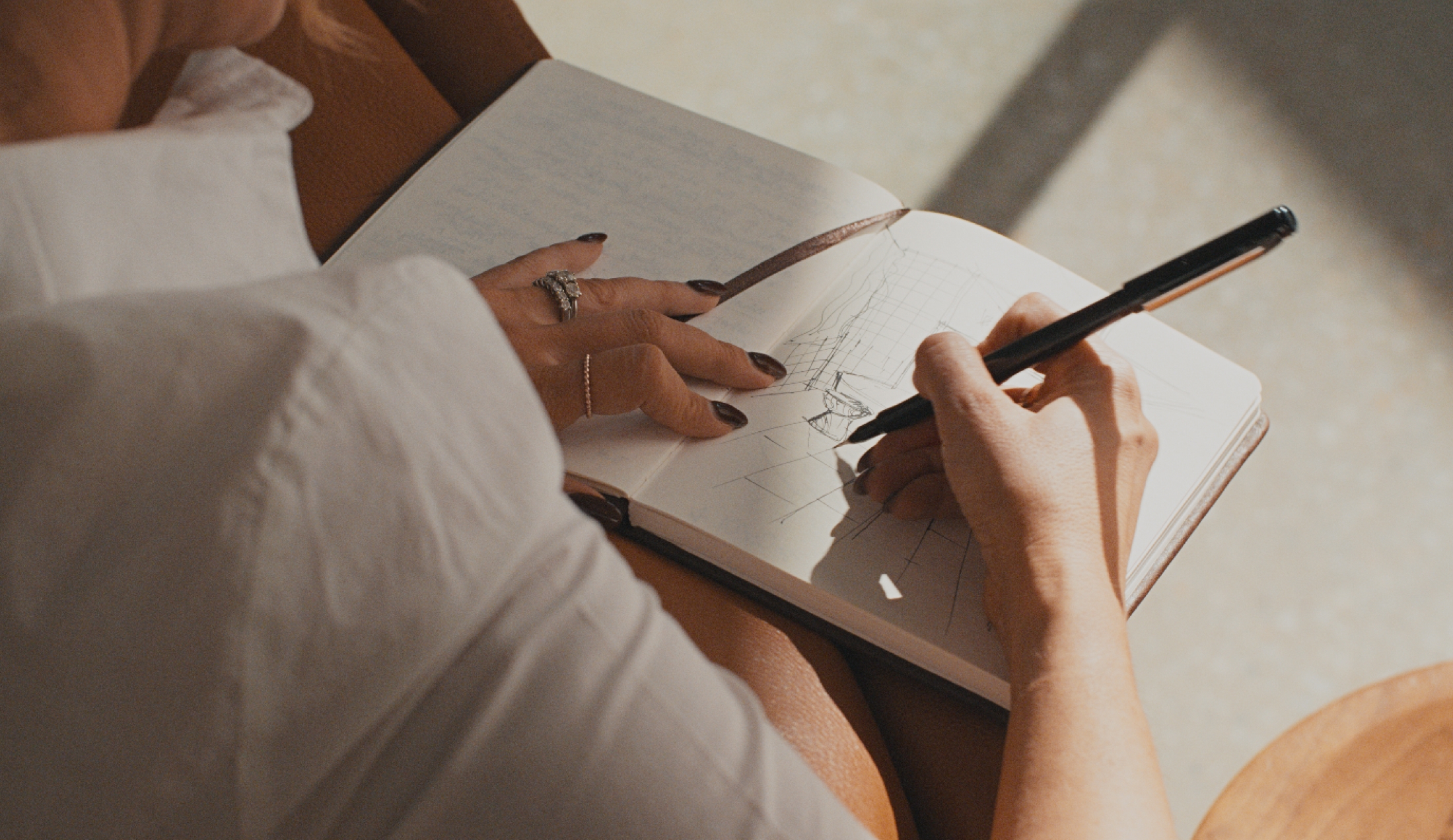 On paper we iterate until each detail is perfect.